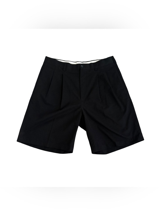 George Other - George Black Flat Front Pleated Men's Shorts